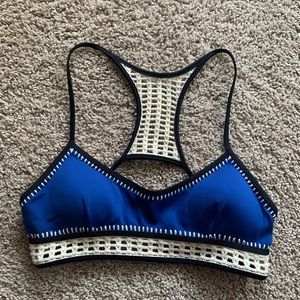 Blue Crochet Bikini top